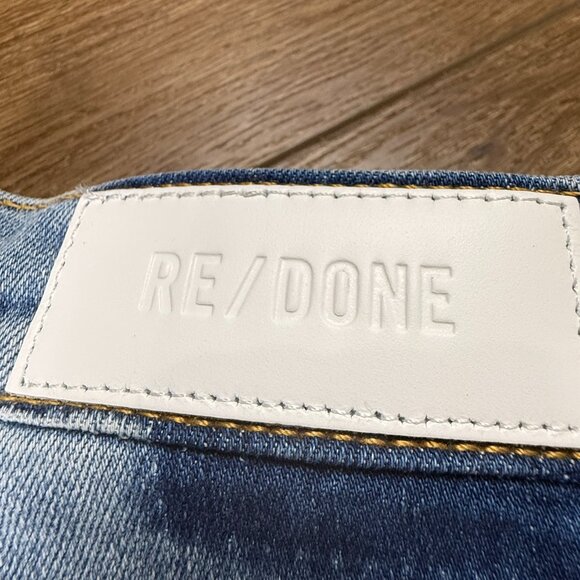 Re/Done Mid-Rise Stovepipe Women's Jeans Size 29 Hacienda NWT Designer Denim - Picture 10 of 16